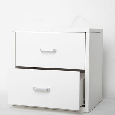 Tủ tài liệu kim loại màu trắng RAL mini hai ngăn kéo cho bàn trên cùng