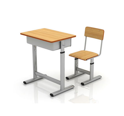 Bàn và ghế học bằng thép cho học sinh Ghế kim loại trong lớp với bàn nội thất trường học