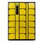 Tủ khóa điện tử tự mã hóa 18 Tủ lưu trữ bền màu vàng đen