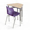 Phòng học Bàn ghế đơn H750mm Nội thất trường học bằng thép Nội thất trường học chất lượng cao