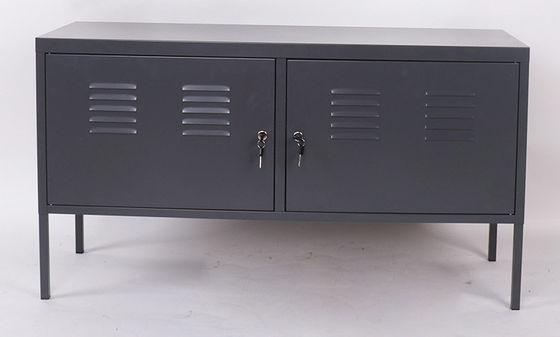 Thiết kế Hàn Quốc Tủ lưu trữ TV bằng thép 2 cửa bằng kim loại